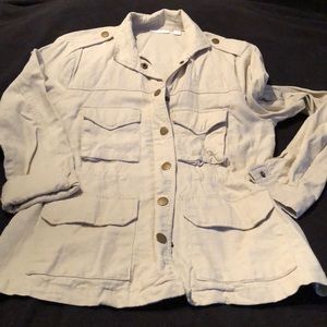 NY & Co Tan Linen jacket